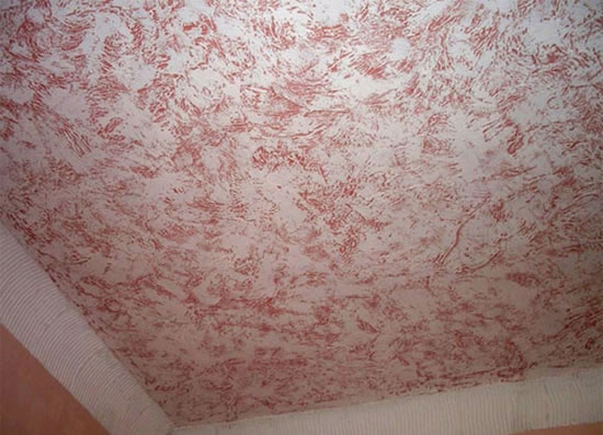 потолок из декоративной штукатурки своими руками