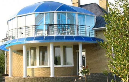 терраса из поликарбоната своими руками